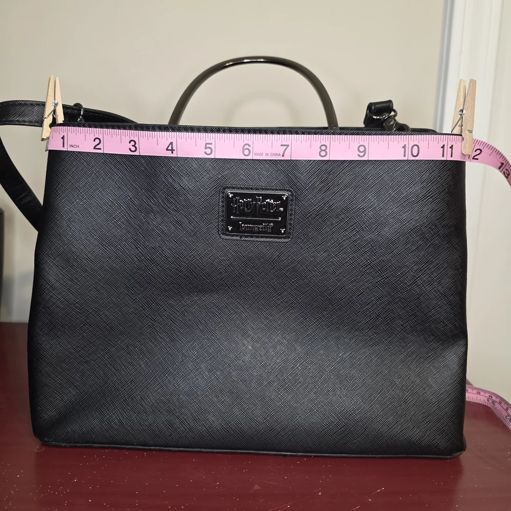 Harry Potter x Loungefly Deathly Hallows Structured Satchel - Picture 9 of 10